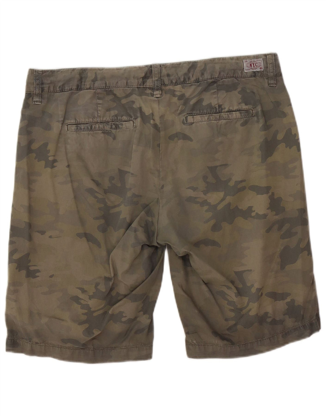 Shorts Chino Masculino TOMMY HILFIGER W36 Grande Algodão Camuflado Cáqui