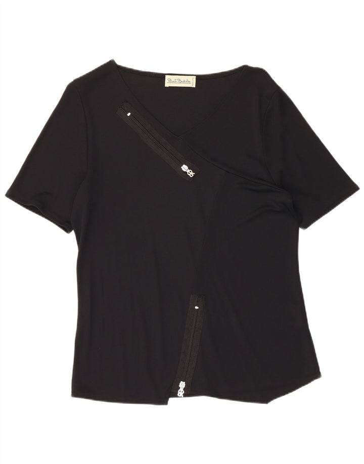 Camiseta feminina Renato Balestra Top IT 42 Médio Preto Viscose