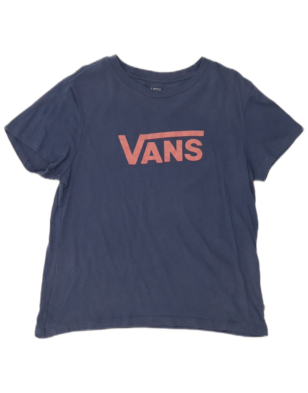 Camiseta feminina Vans com estampa gráfica UK 16 grande algodão azul marinho