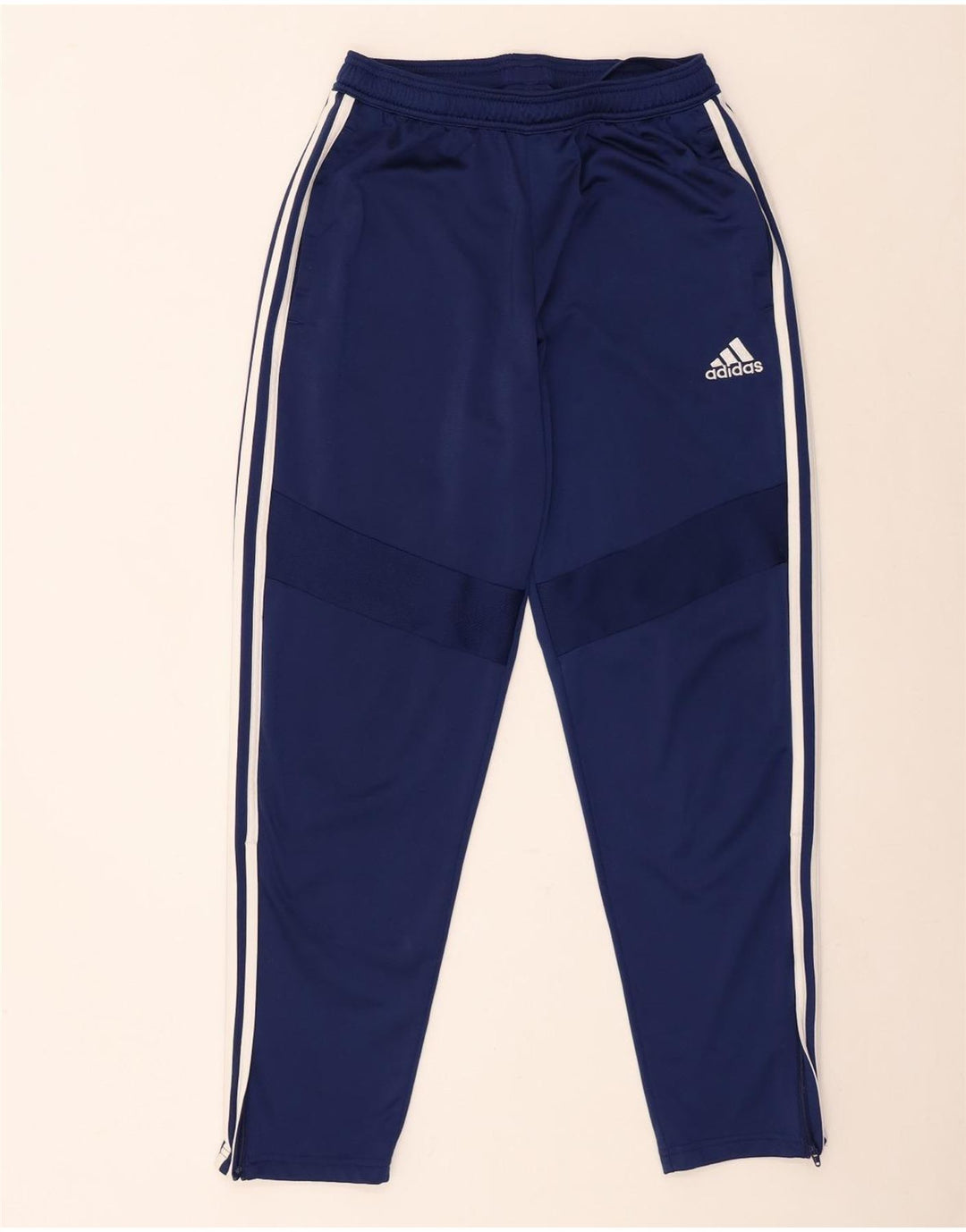 Calça de treino masculina Adidas médio azul marinho poliéster