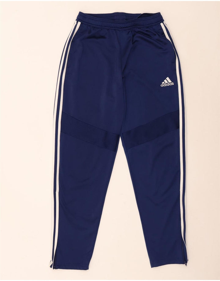 Calça de treino masculina Adidas médio azul marinho poliéster