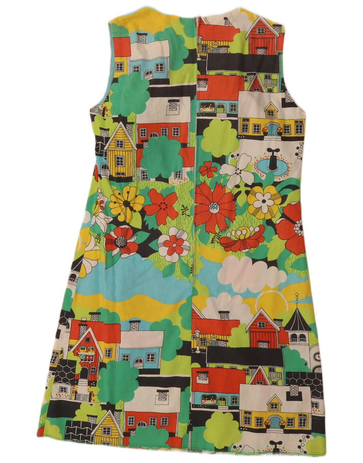 Vestido básico feminino VINTAGE IT 42 médio floral multicolorido novidade