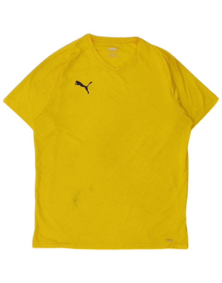 Camiseta masculina Puma grande poliéster amarelo