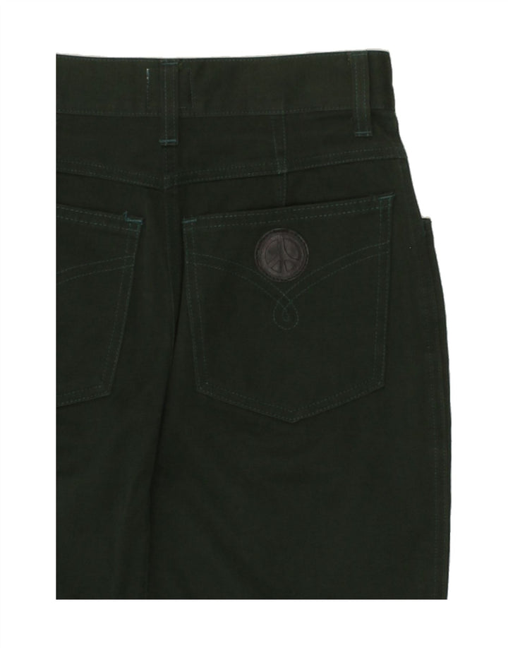 MOSCHINO Womens Pencil Skirt IT 40 Small W26 Green Cotton Vintage Moschino and Second-Hand Moschino from Messina Hembry 