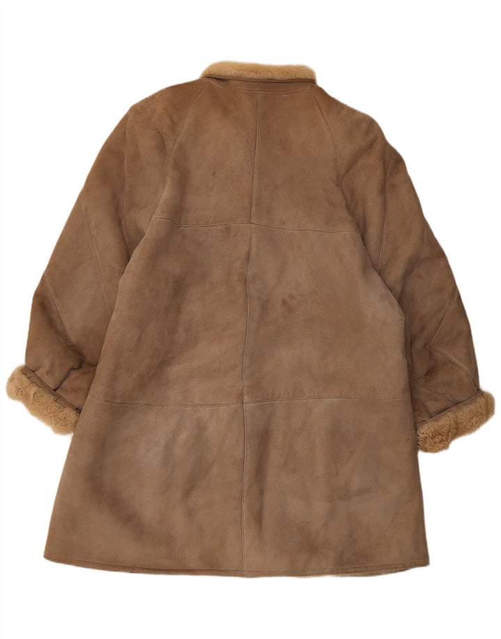 Casaco feminino vintage solto de corte IT 44 marrom médio clássico
