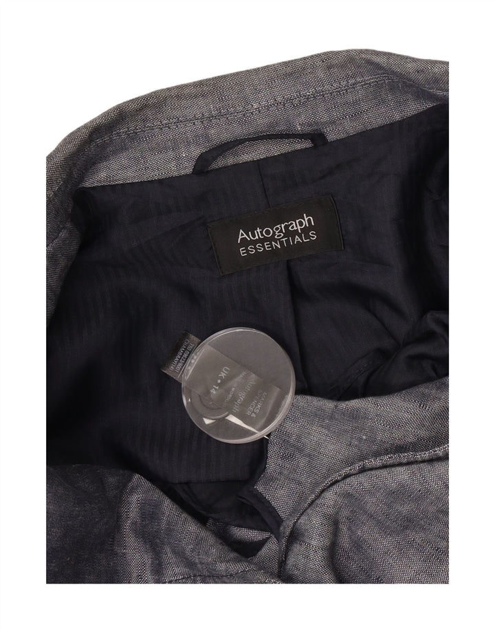 Jaqueta Marks & Spencer Autograph Blazer Feminina Reino Unido 14 Grande Azul Marinho