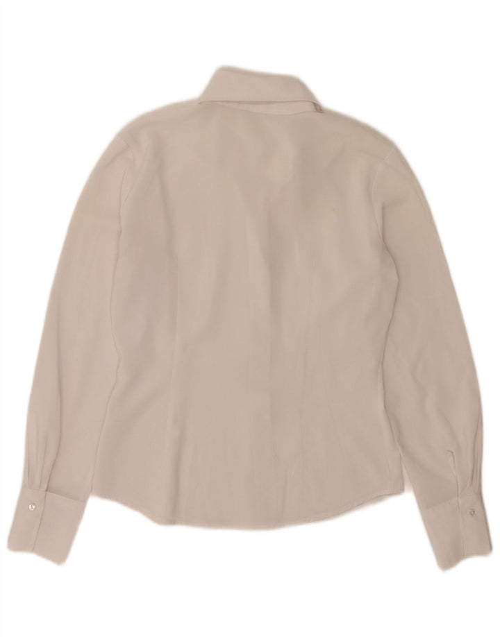 Camisa feminina Naracamicie UK 12 médio branco