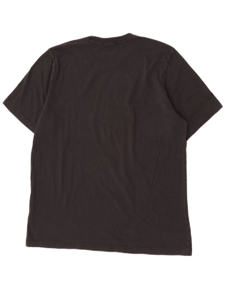 Adidas Mens Camiseta Top Grande Algodão Preto