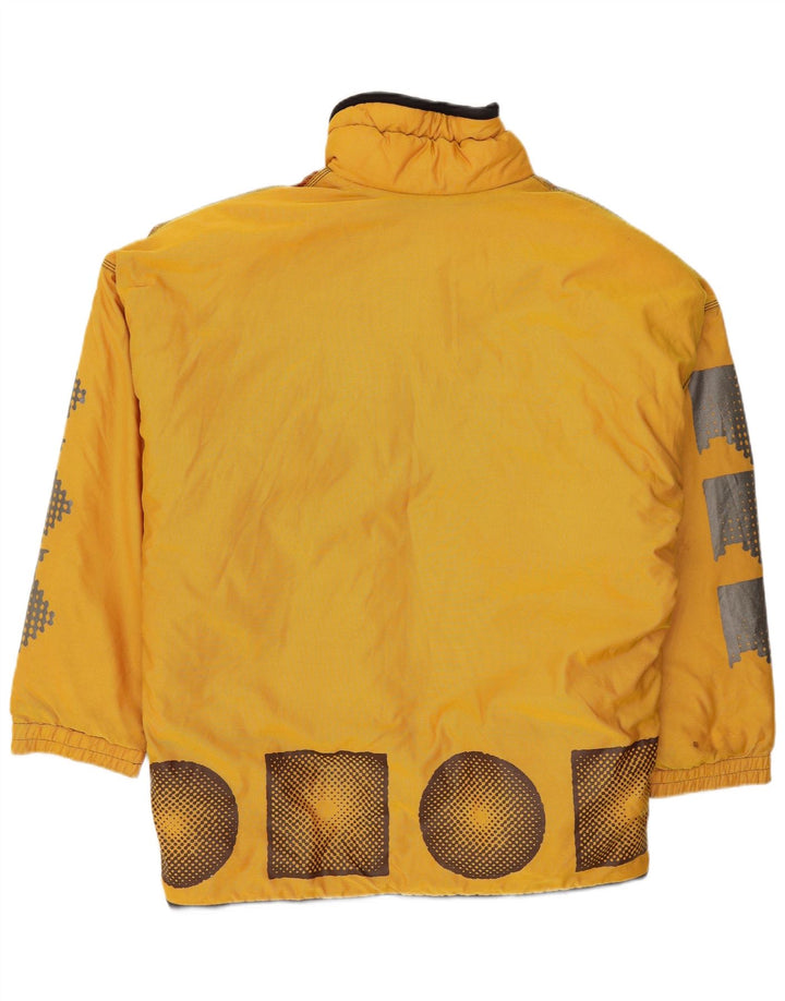 Jaqueta corta-vento masculina Tokka Tribe UK 38 Médio Amarelo Geométrico