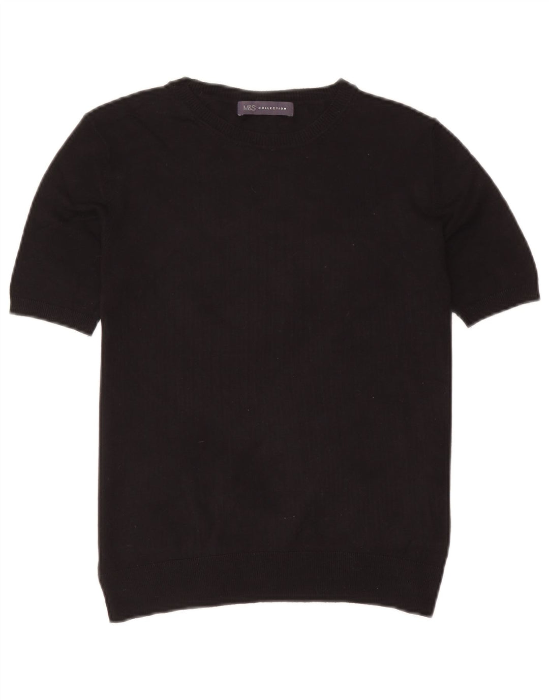 Blusa feminina Marks & Spencer UK 10 pequena viscose preta