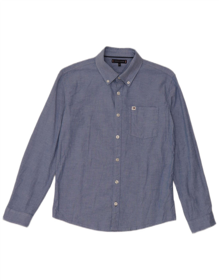 Camisa Tommy Hilfiger Menino 11-12 Anos Azul Algodão