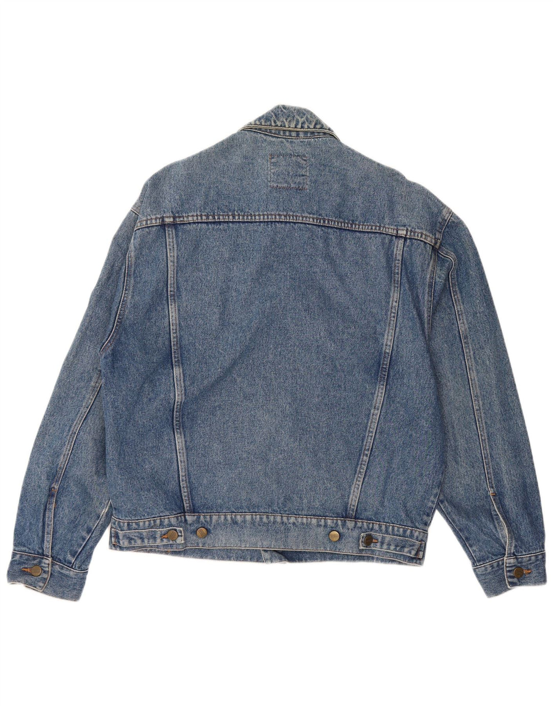 STEFANEL Mens Denim Jacket UK 38 Medium Blue Cotton