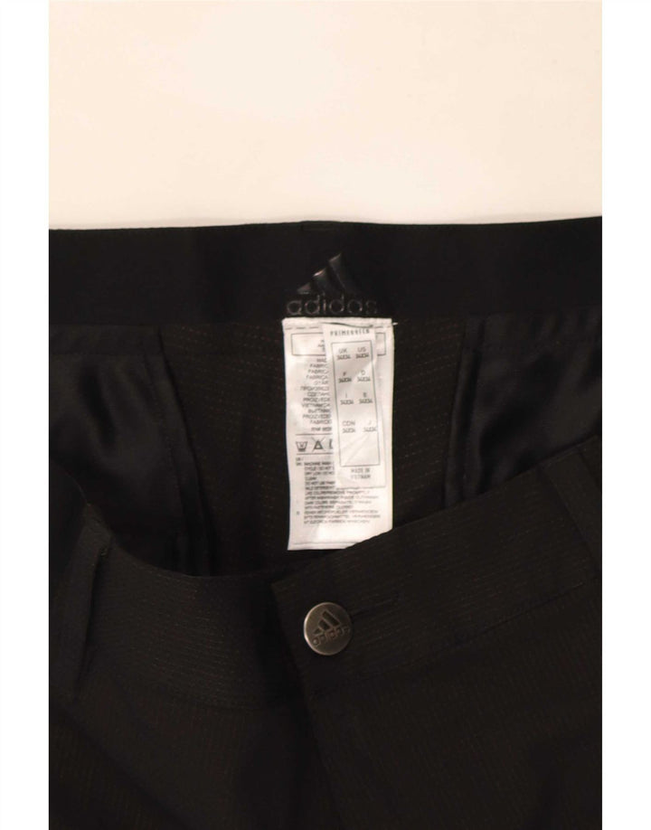 Adidas Mens Slim Chino Calças W34 L29 Poliéster Preto