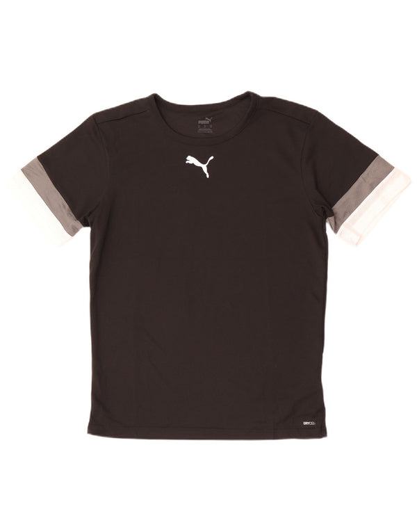 Puma Camiseta Masculina Top Médio Preto Colorblock Poliéster