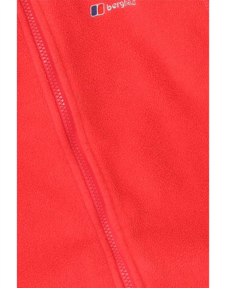 Jaqueta de lã feminina Berghaus UK 14 grande poliéster vermelho