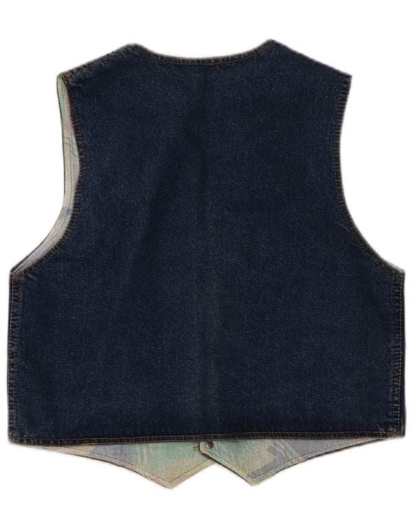 Colete jeans feminino Protest UK 12 azul médio