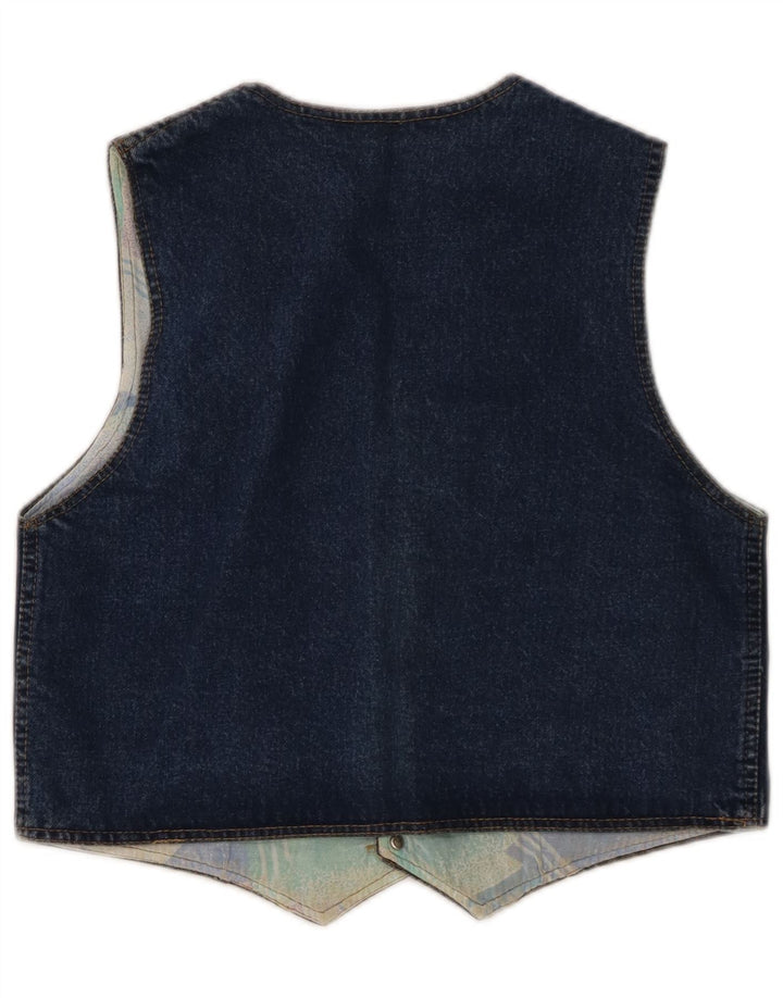 Colete jeans feminino Protest UK 12 azul médio
