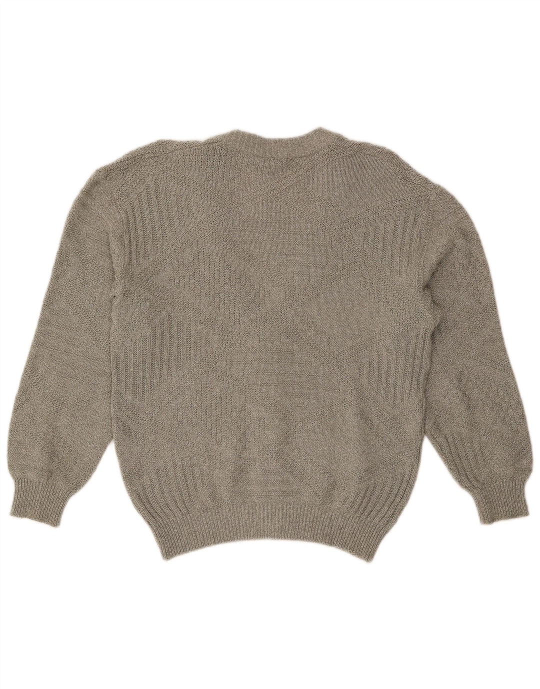 Suéter Cardigan Masculino Vintage IT 50 Grande Cinza