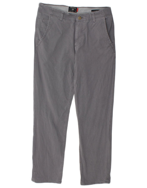 Calça Dockers Mens Slim Chino W32 L32 Algodão Cinza