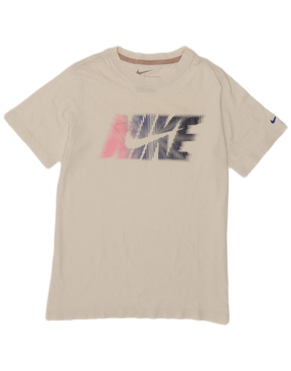 Camiseta Nike Boys Graphic Top 12-13 anos grande branco