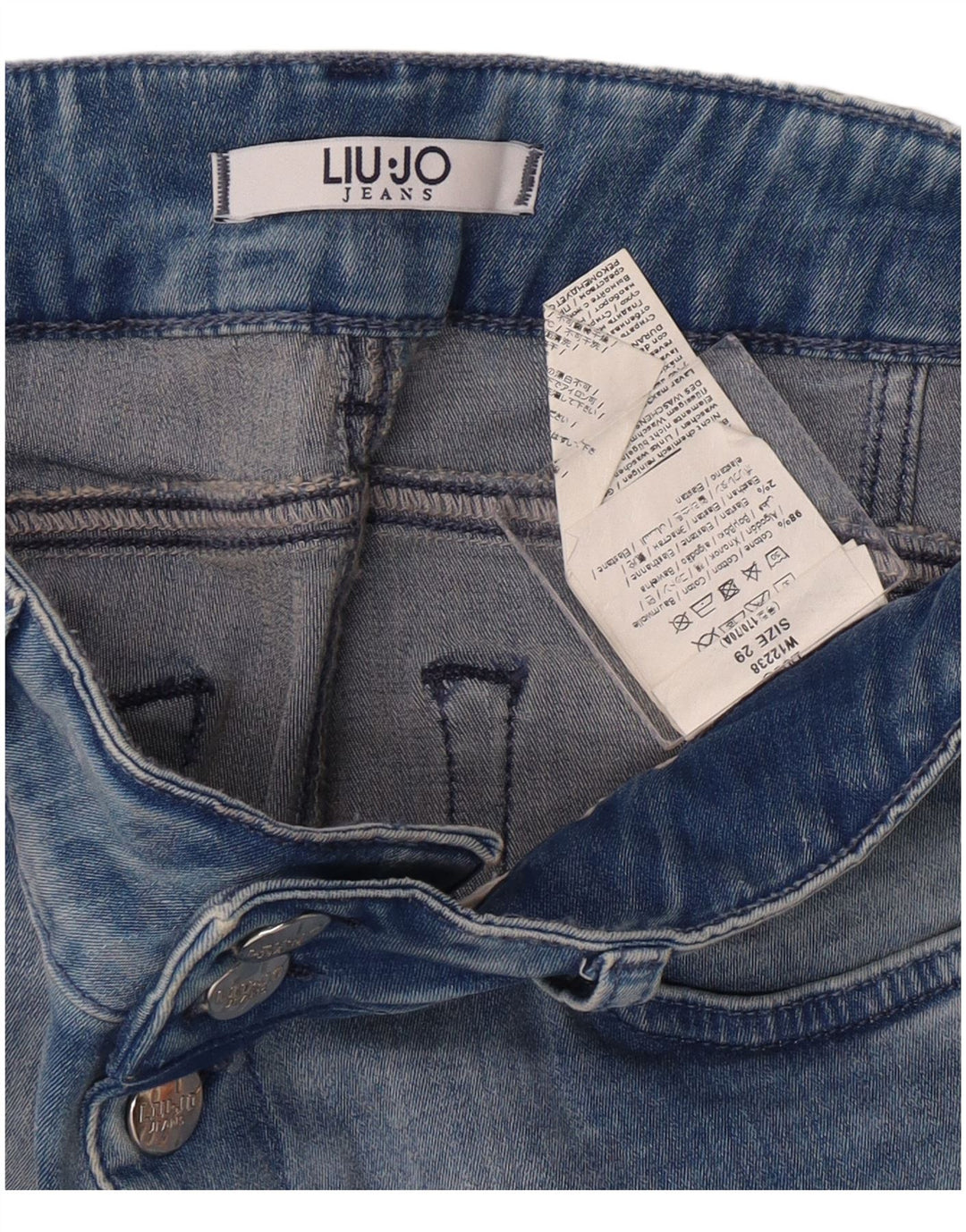 Liu Jo Jeans Slim Feminino W29 L29 Azul Algodão Clássico