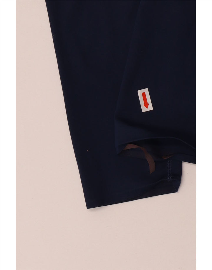 Leggings Nike Dri Fit Femininas UK 10 Pequenas Azul Marinho Poliéster