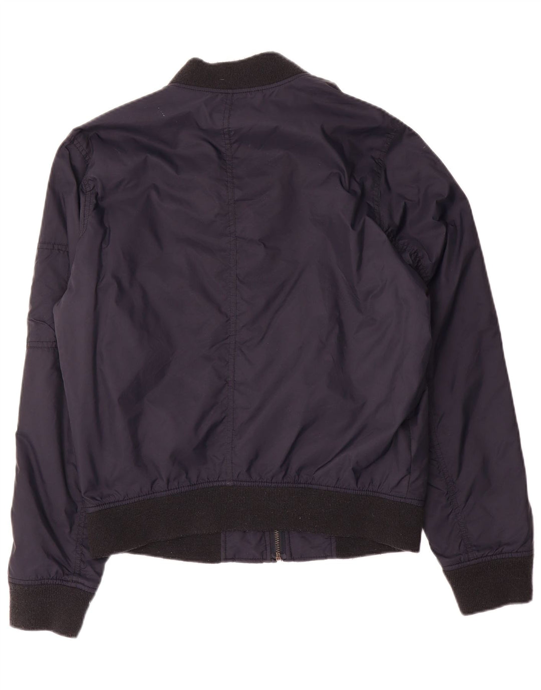 Jaqueta bomber masculina Hollister UK 38 poliéster azul marinho médio