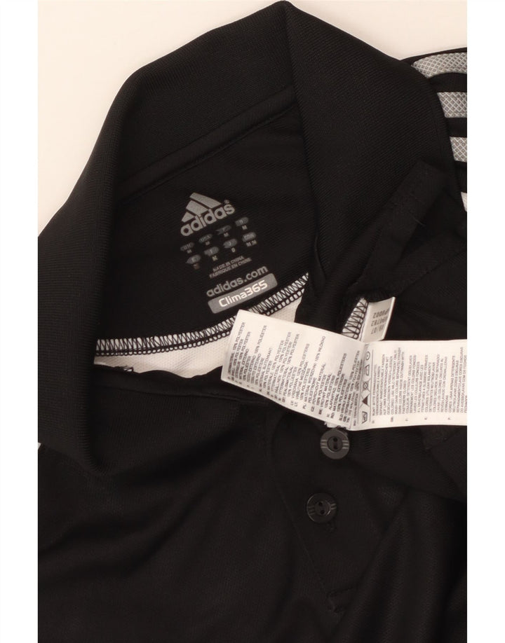 Adidas Mens Clima 365 Polo Shirt Medium Black Colourblock Poliéster