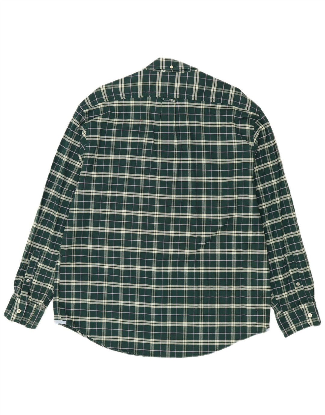 Camisa elástica masculina Izod XL algodão xadrez verde