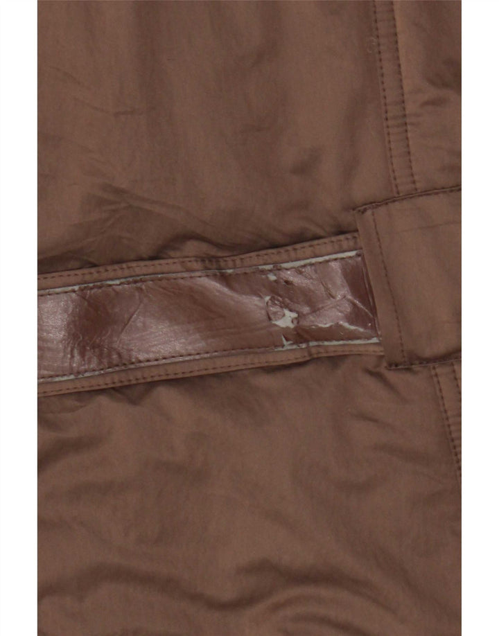 Jaqueta acolchoada feminina Trussardi Jeans IT 50 XL marrom poliéster