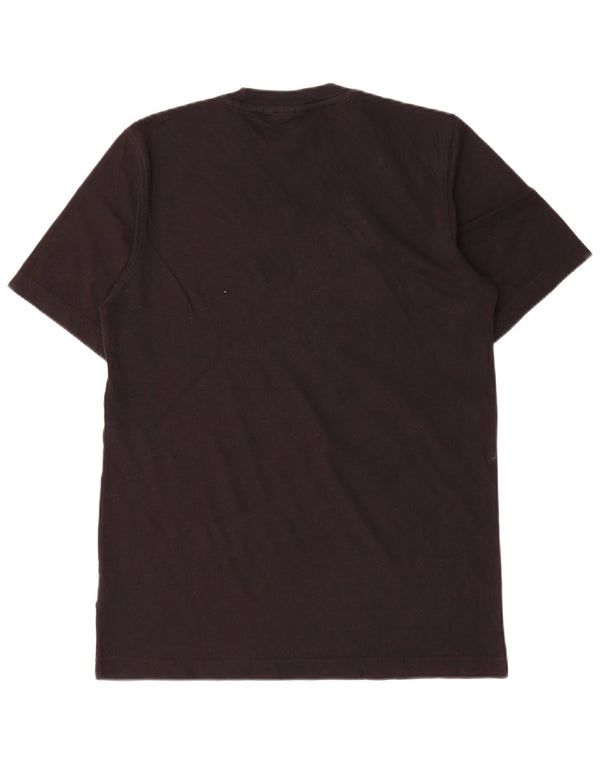 Adidas Mens Graphic T-Shirt Top Pequeno Algodão Preto