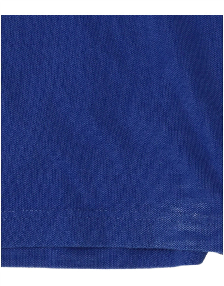 Camisa polo masculina Penguin algodão azul médio