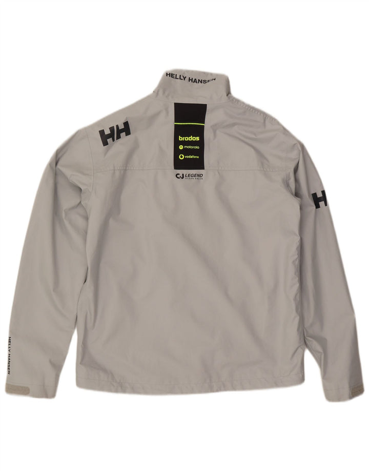 Jaqueta de chuva masculina Helly Hansen Graphic UK 40 poliéster cinza grande