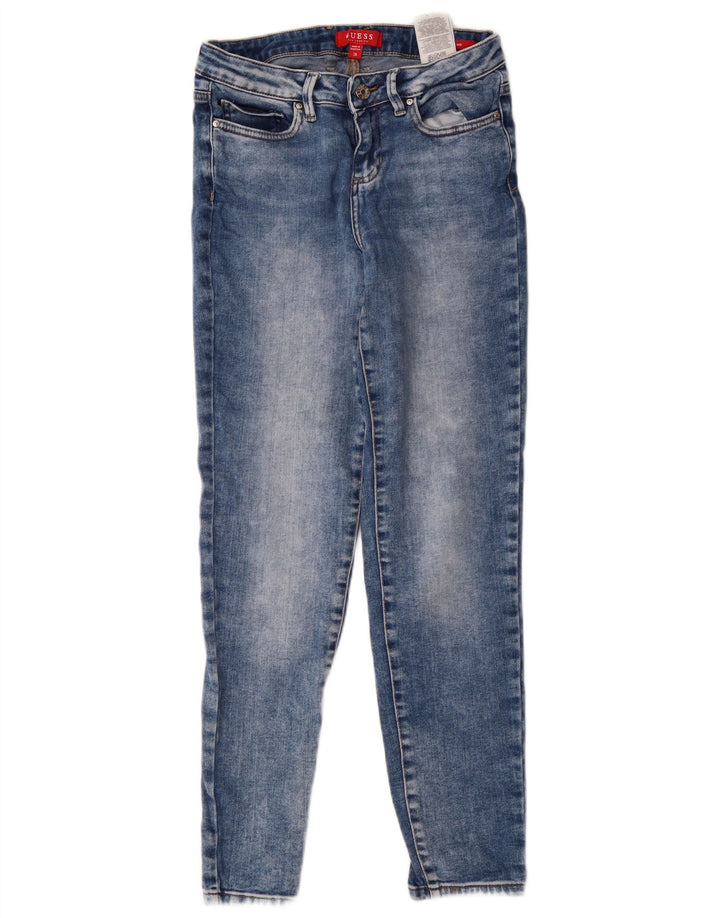Jeans slim feminino GUESS W28 L29 azul poliéster
