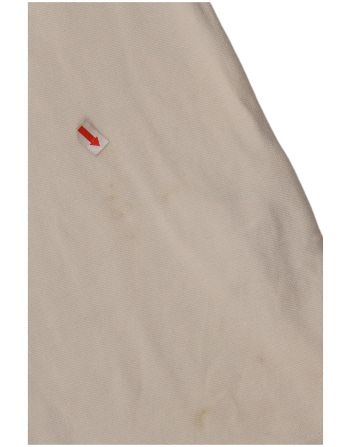 Camisa polo masculina Slim Fit TIMBERLAND pequena listrada branca