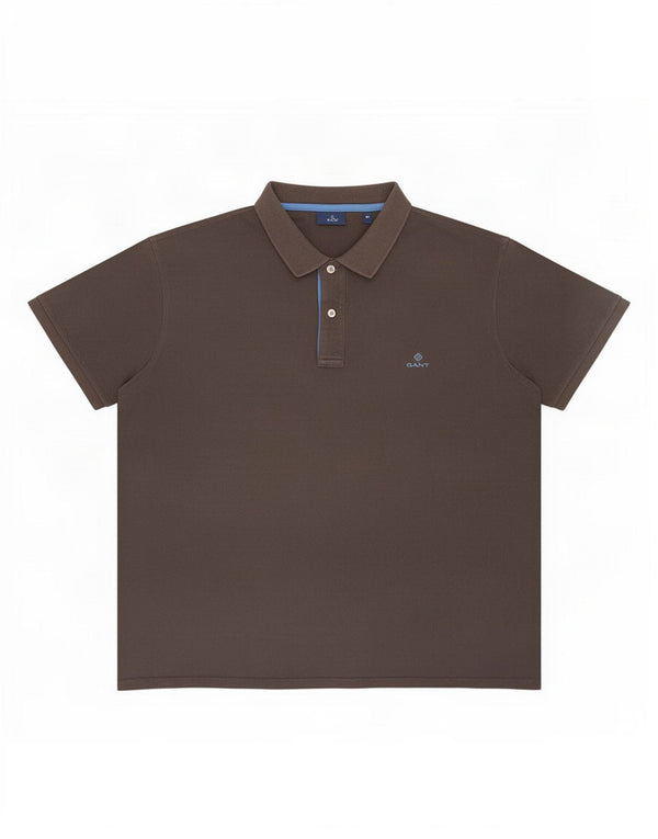 Camisa pólo masculina Gant 5XL algodão cinza