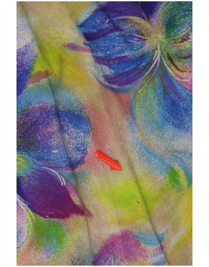 Blusa feminina vintage UK 18 XL multicolorida floral