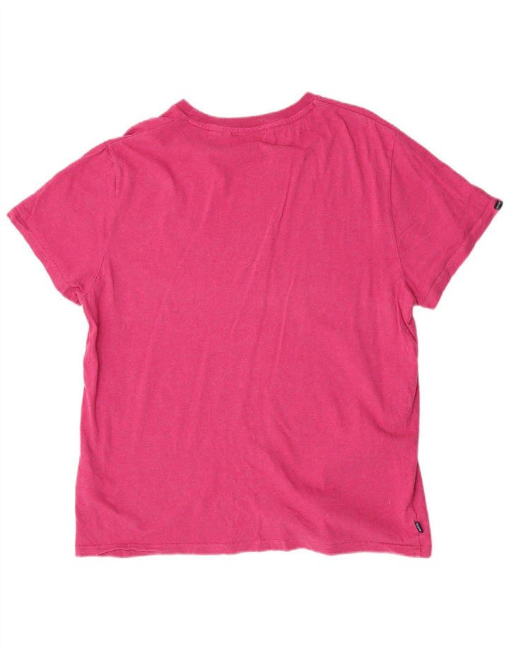 Camiseta masculina Superdry Top 2XL algodão rosa
