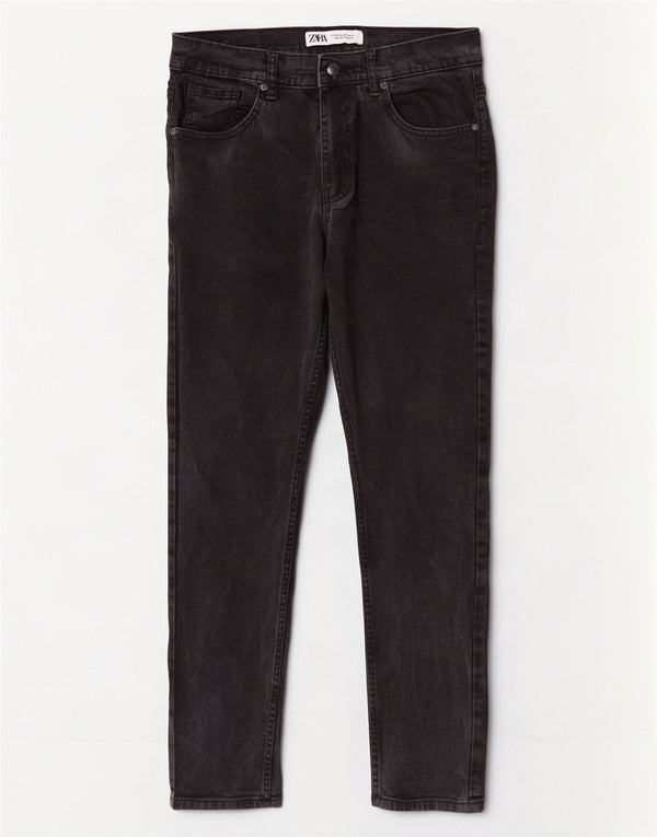 Zara Jeans Skinny Masculino EU 38 Pequeno W30 L29 Preto