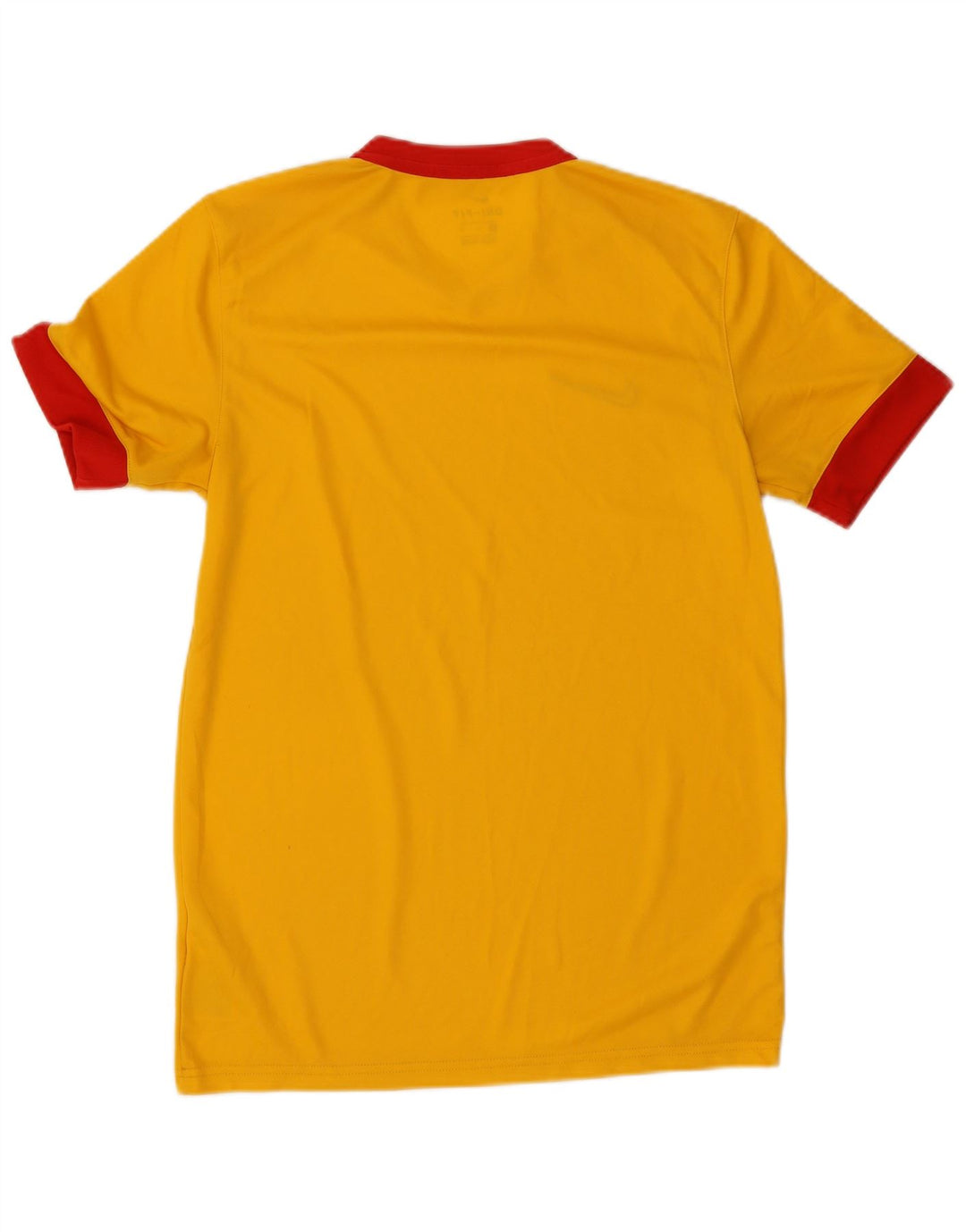 Camiseta masculina Nike Dri Fit Top médio amarelo colorblock poliéster