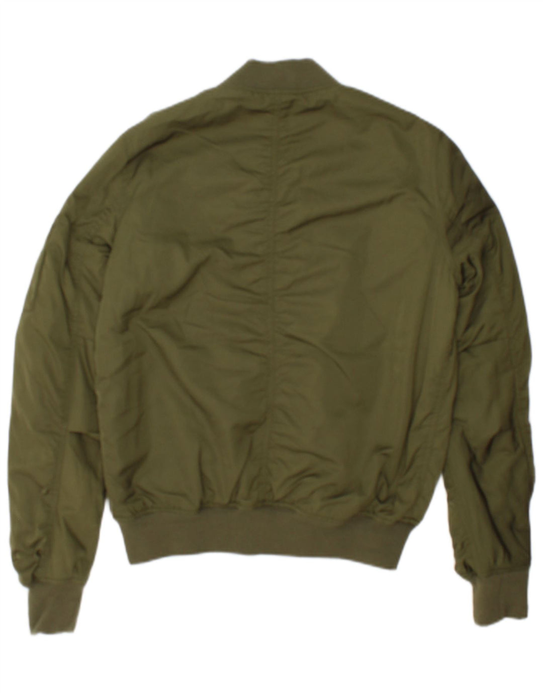 Jaqueta bomber feminina Topshop Reino Unido 8 poliéster cáqui pequeno