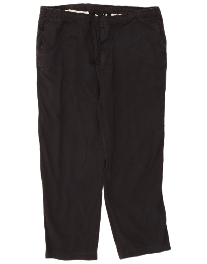 Calça chino reta masculina ORVIS W42 L28 algodão preto