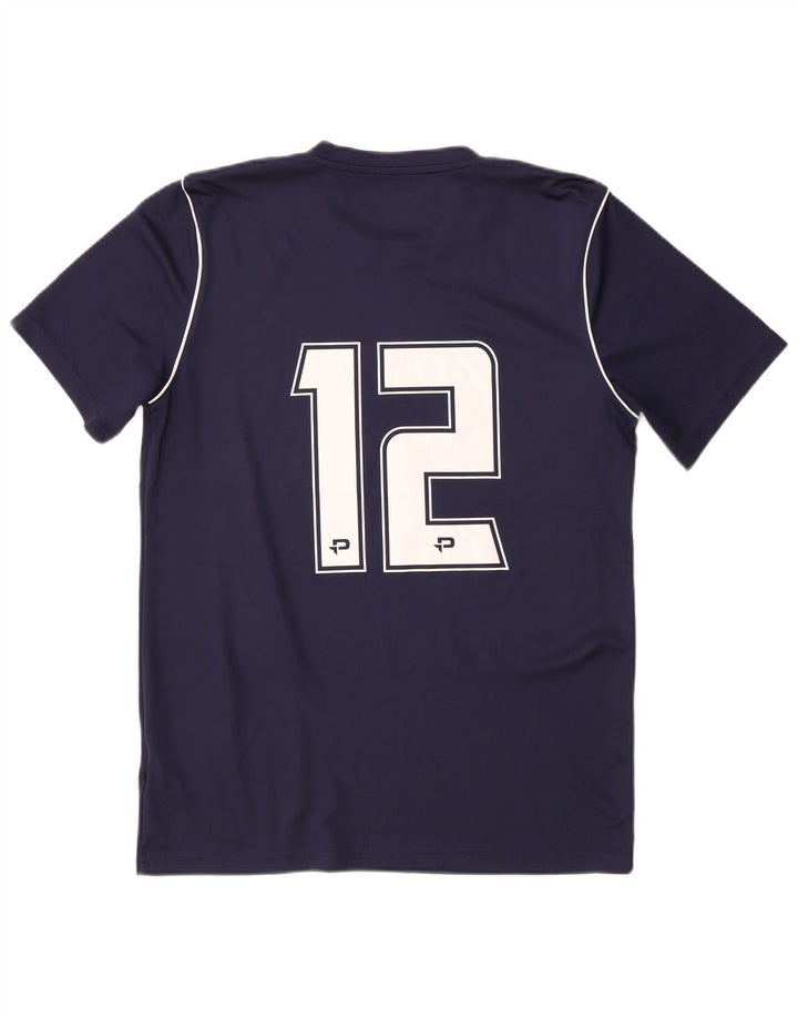 Camiseta Nike masculina Washington Slim Fit gráfica top médio azul marinho