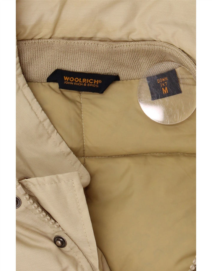 Jaqueta acolchoada masculina Woolrich UK 38 elastômero bege médio