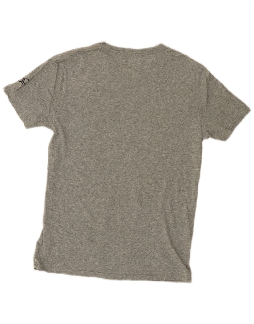 Camiseta masculina Gap Rome com estampa gráfica pequena de algodão cinza manchado