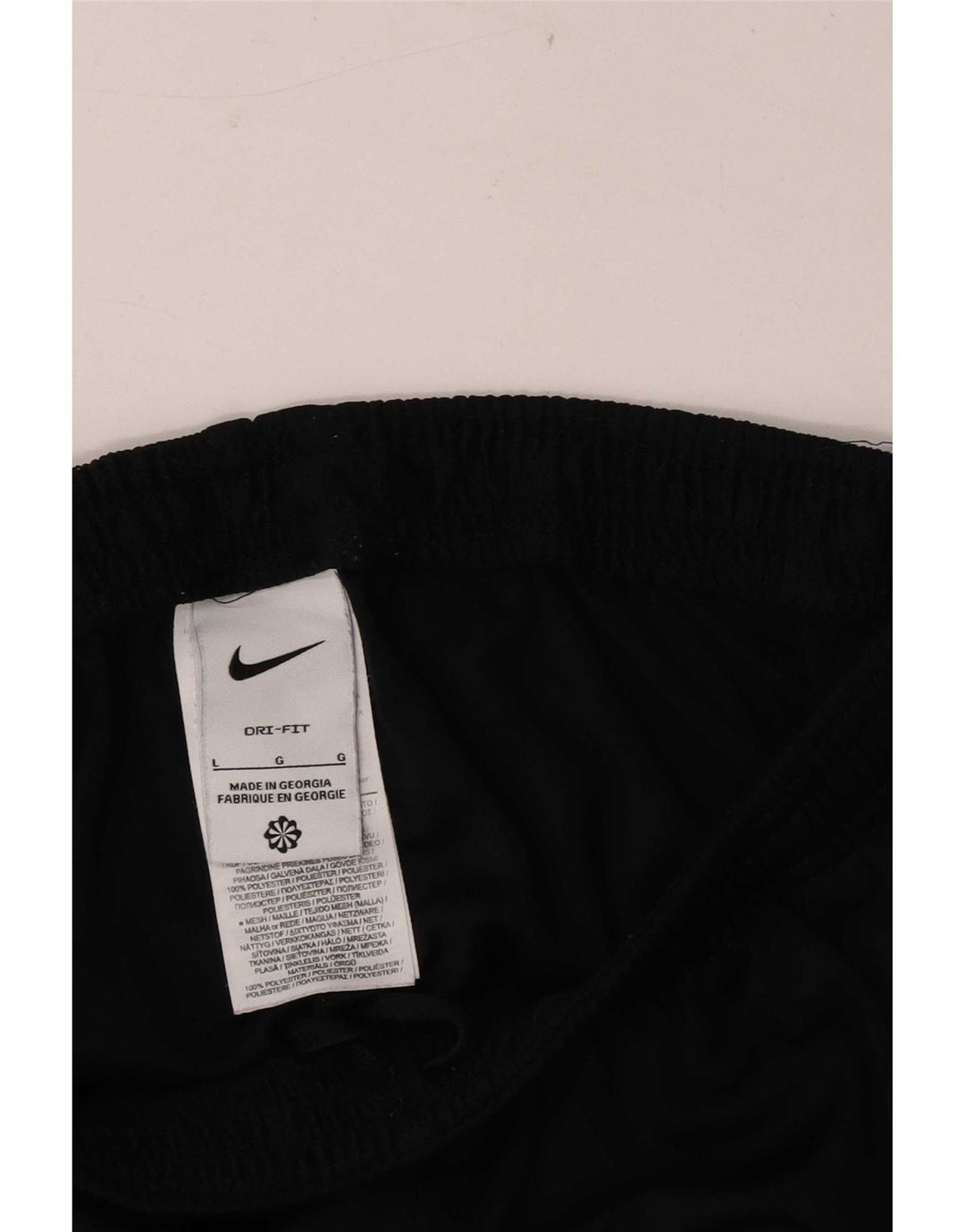 Calça de treino masculina Nike Dri Fit grande poliéster preto