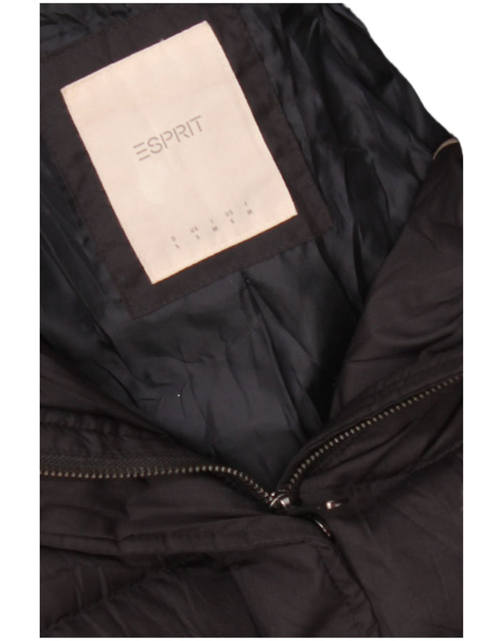 Jaqueta feminina acolchoada com capuz ESPRIT UK 10 pequena preta