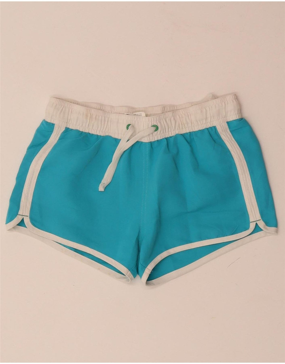 Calção de banho gráfico BENETTON para meninos 8-9 anos azul colorblock
