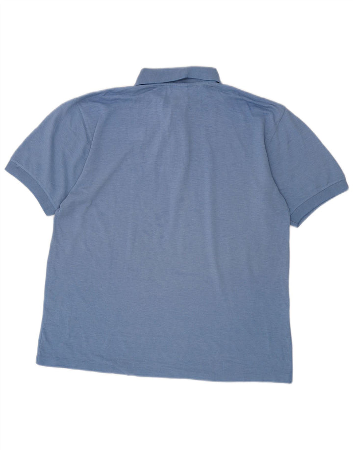 Camisa polo masculina PUMA algodão azul médio