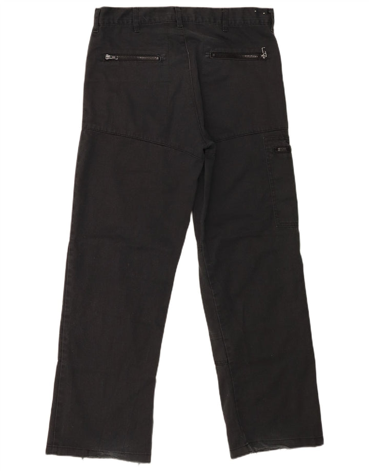 Calças cargo retas masculinas Dickies W30 L29 poliéster preto